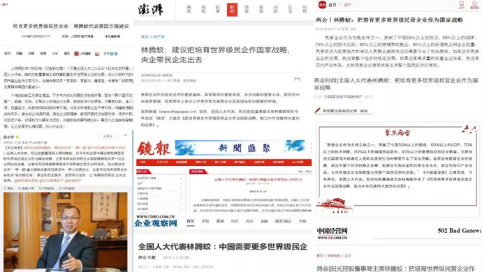 两会进行时，全国人大代表林腾蛟的4个建议....